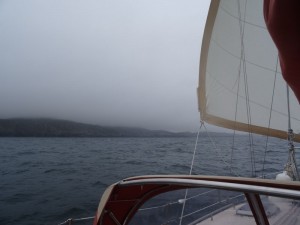 41 vers Lochmaddy parfois la brume