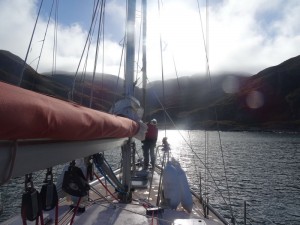 45 Jura  arrivée au mouillage