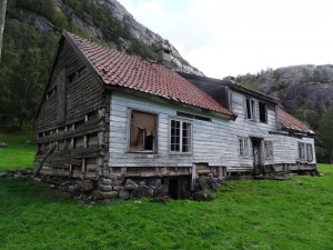 Lysefjord la ferme abandonnée
