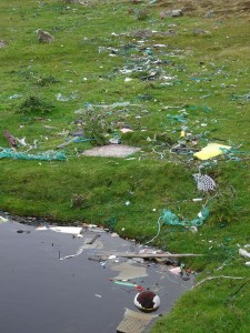 même ici le plastique !