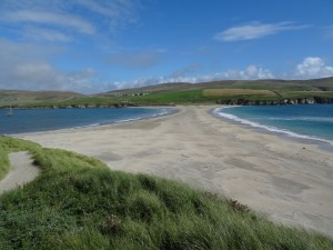 St Ninians bay le tombolo